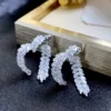 French Crystal Love Earrings