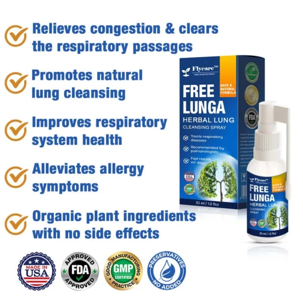 FLYCARE™ FreeLunga Herbal Lung Cleansing Spray